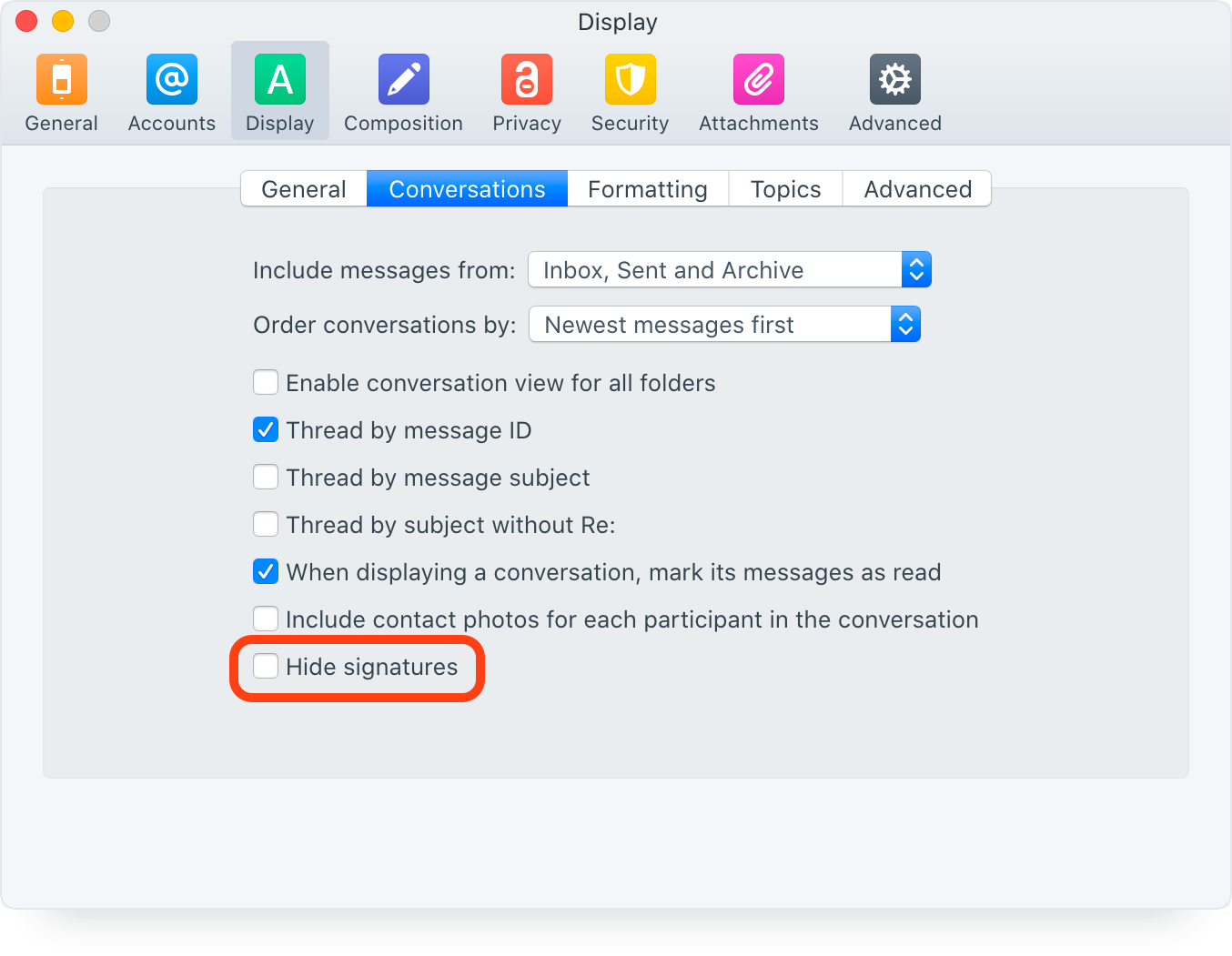 mac email client do not render attachments in body of email