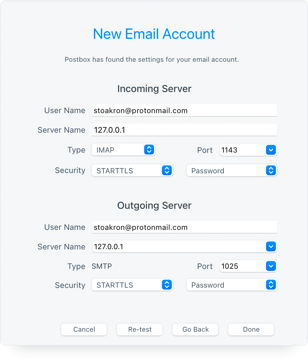 comcast email settings port